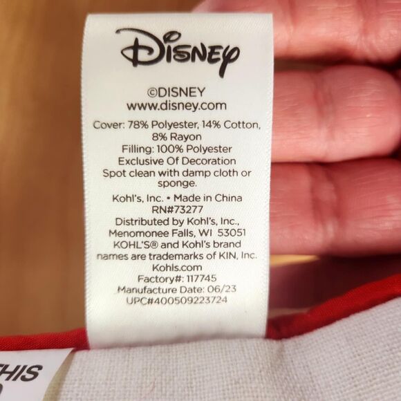 3 x Disney Mickey Mouse Ho Ho Ho Christmas Throw Pillows St. Nicholas Square - Picture 6 of 10